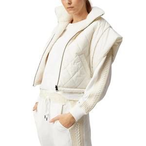 NEW SUNDAYS rhea zip up vest in cream